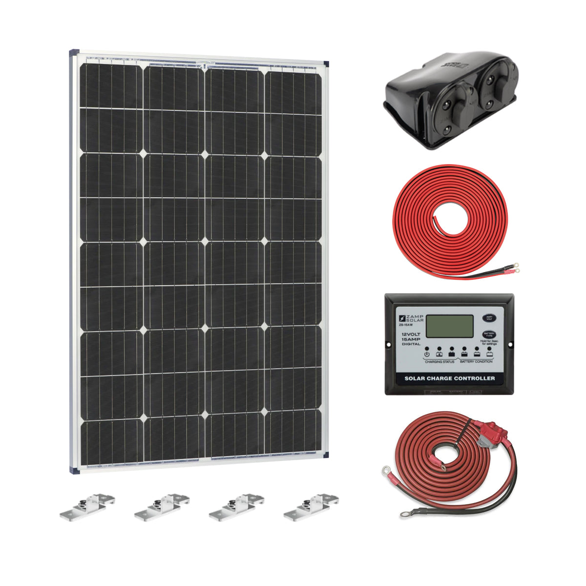 Zamp Solar RV and Van Solar Power Deluxe Kit Builder Free Shipping