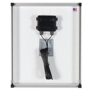 Zamp Solar 40 Watt Solar Panel Back Wiring