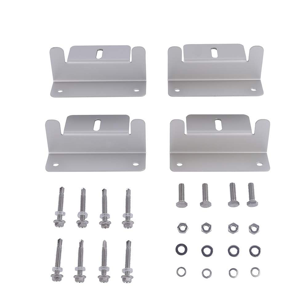Universal Solar Panel Mounting Z-Bracket With Hardware