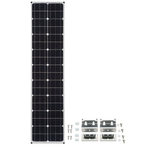 Zamp Solar Narrow Long 80 Watt Solar Panel with AirStream Mounts